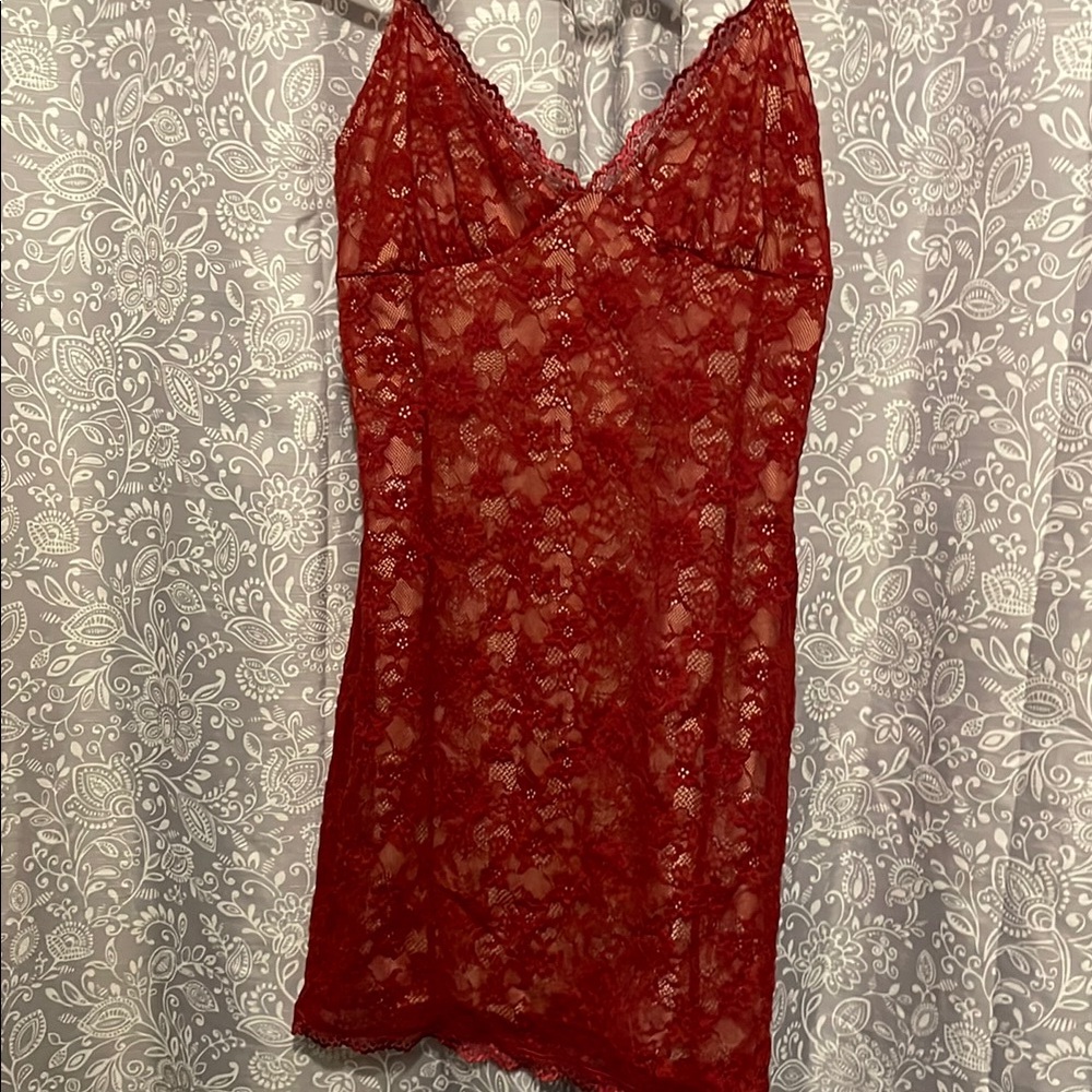 Forever 21 Red Lace Dress